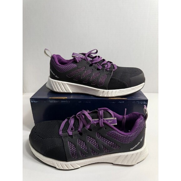 .10115 Reebok Black/Purple, Work Fusion Flexweave, Authentic-US-11 Womens - Picture 1 of 5